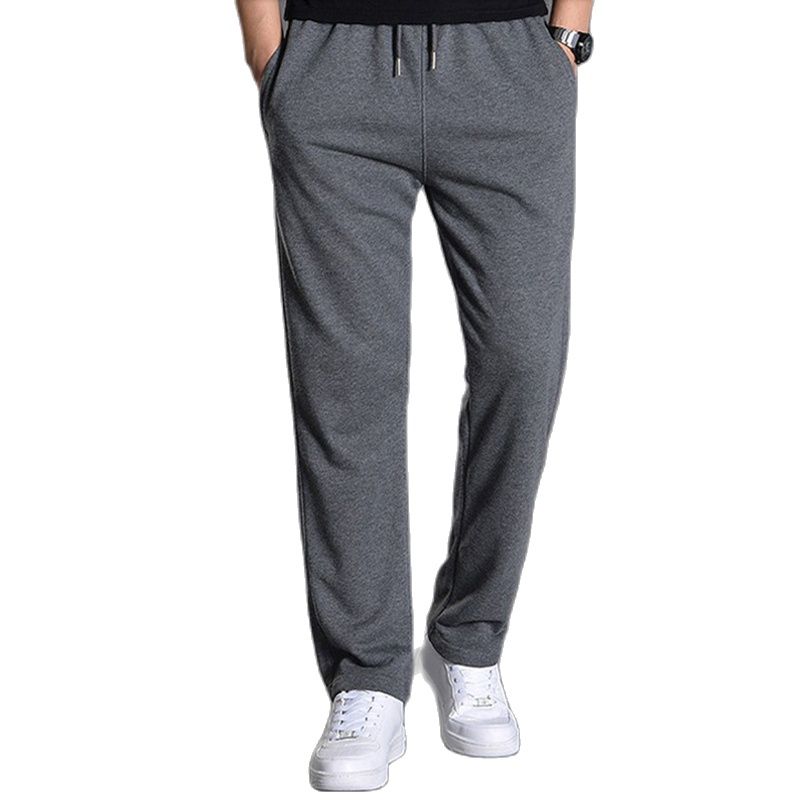 Spring Knitted Tracksuit Cotton Sports Pants Men Trousers