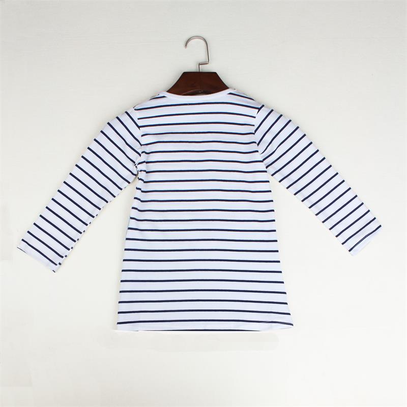 Striped Patchwork Character Girl Dresses