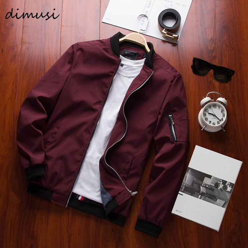 Spring New Men's Bomber Zipper Jacket