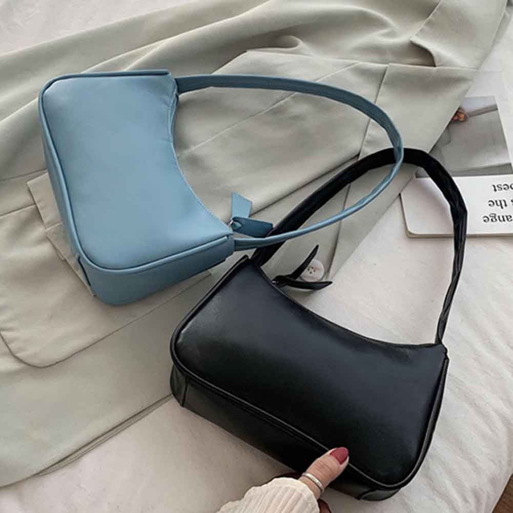 PU Leather Shoulder Totes Underarm Vintage Handbag