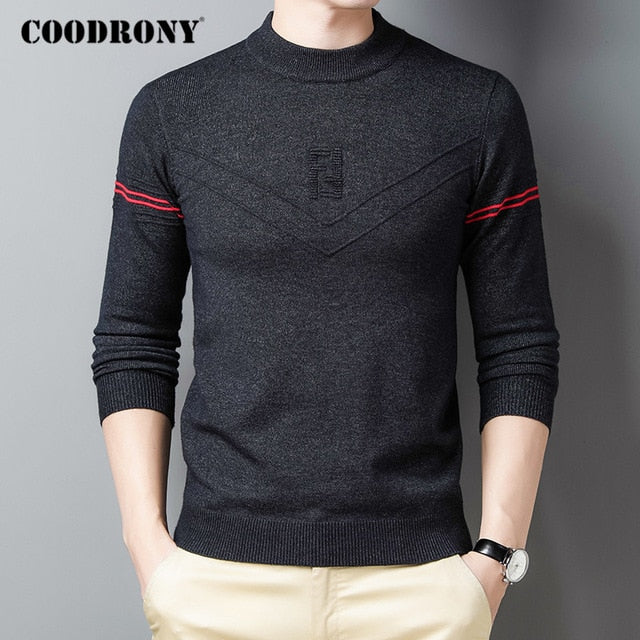 Winter Knitwear Warm Pullover Men Sweater