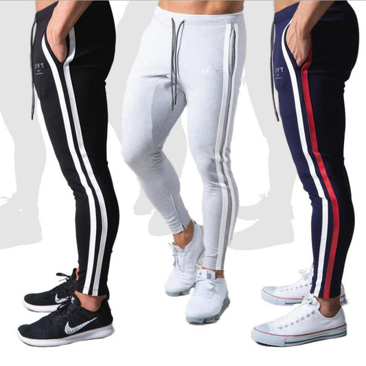 Men Pants Fitness Casual Elastic Pants