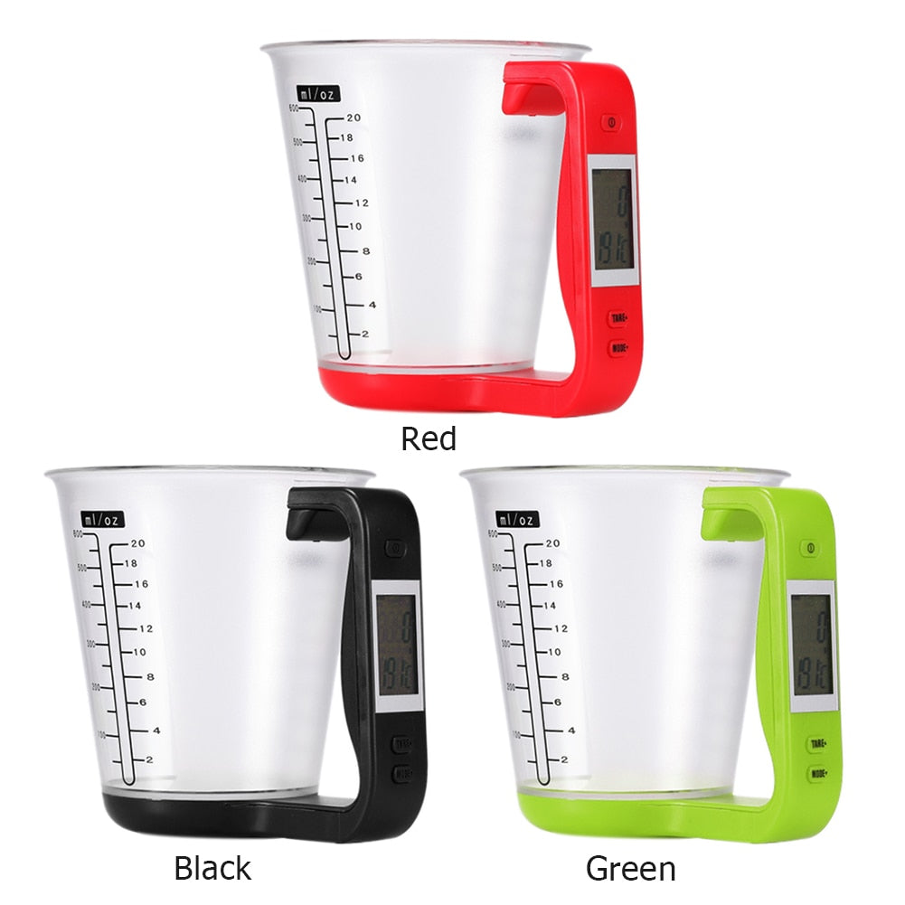 LCD Display Temperature Digital Beaker Measuring Cup