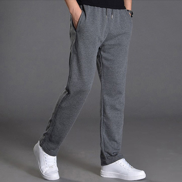 Spring Knitted Tracksuit Cotton Sports Pants Men Trousers