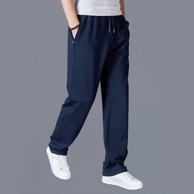 Spring Knitted Tracksuit Cotton Sports Pants Men Trousers