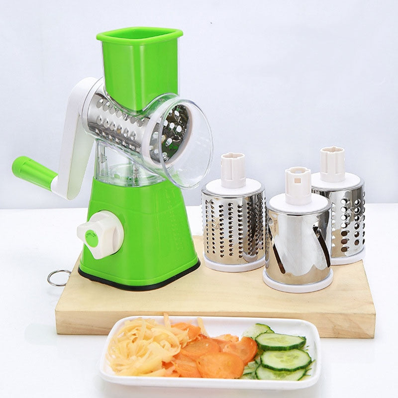 3-In-1 Round Grater Mandoline Vegetable Slicer