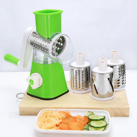 3-In-1 Round Grater Mandoline Vegetable Slicer