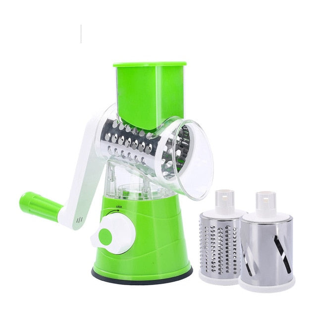 3-In-1 Round Grater Mandoline Vegetable Slicer