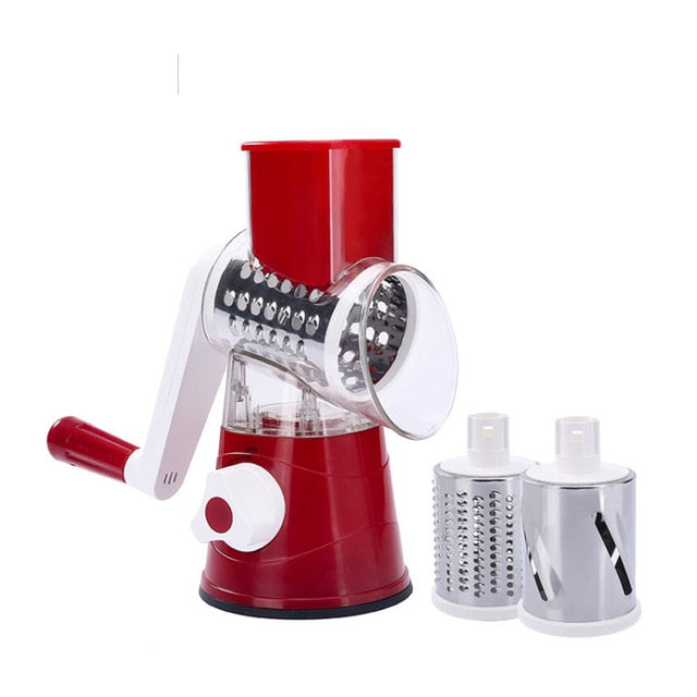 3-In-1 Round Grater Mandoline Vegetable Slicer