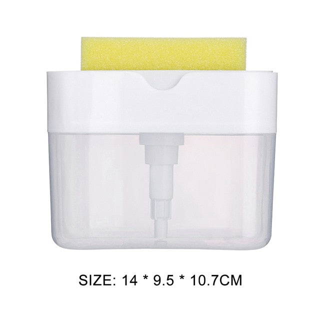 2 in 1 Scrubbing Liquid Detergent Dispenser