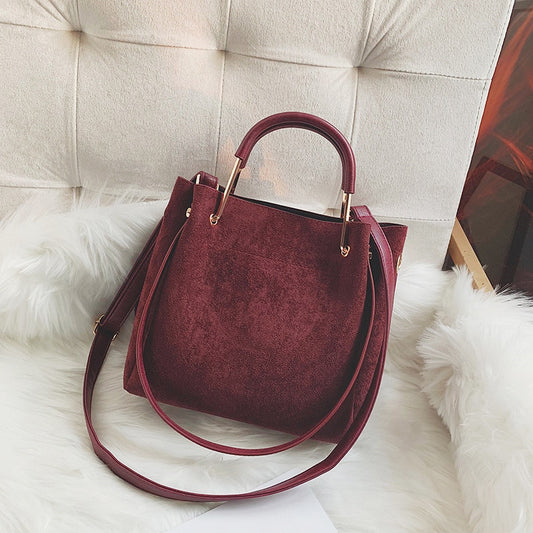 Vintage Matte Leather Women Handbag