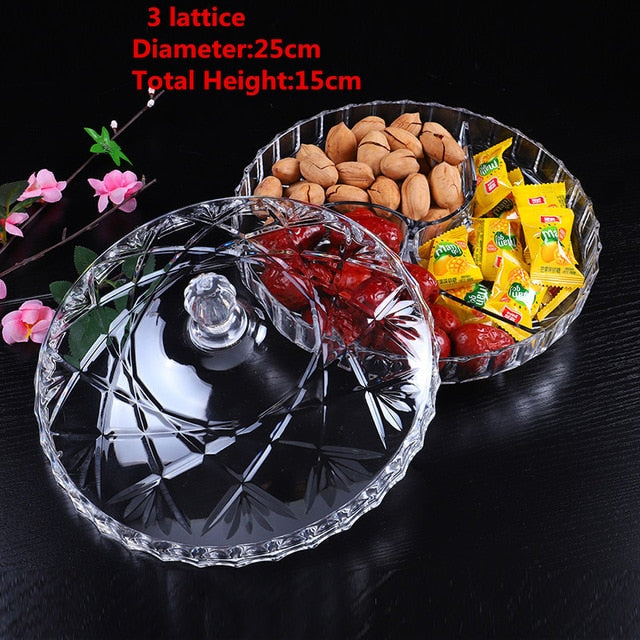 Transparent Acrylic Plate Fruit Storage Box